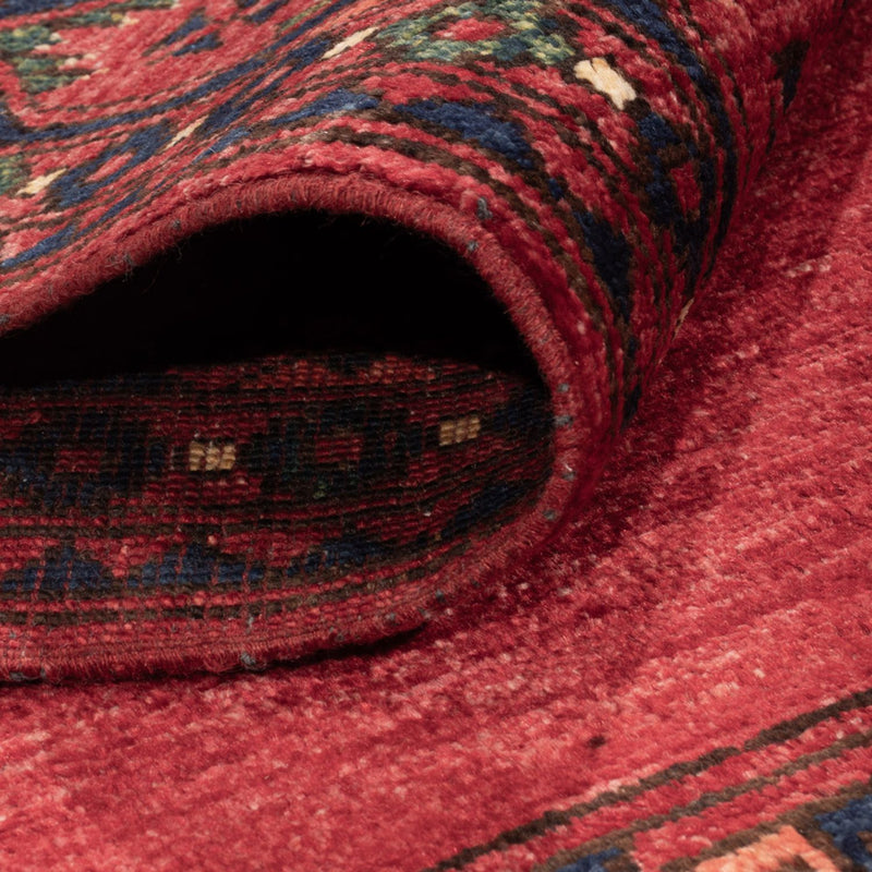 Alfombra afgana - Kunduz - 239 x 177 cm - rojo