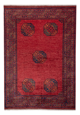 Alfombra afgana - Kunduz - 238 x 172 cm - rojo