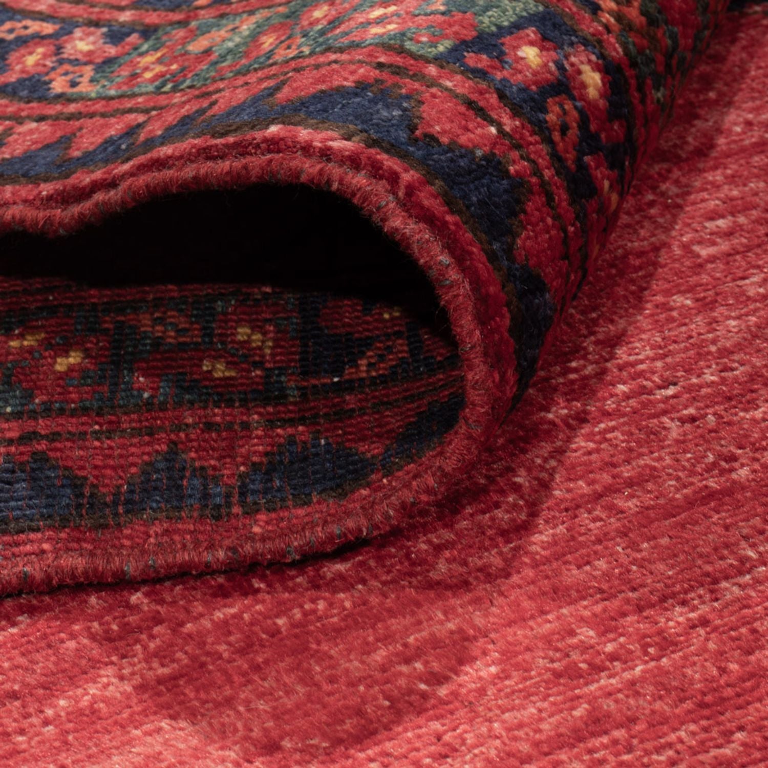Alfombra afgana - Kunduz - 238 x 172 cm - rojo