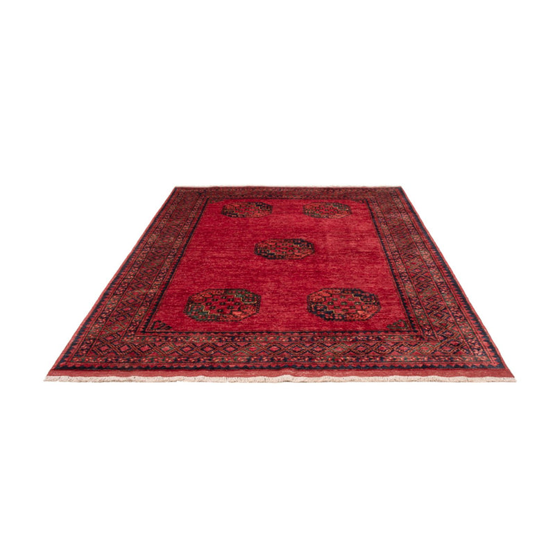 Alfombra afgana - Kunduz - 238 x 172 cm - rojo