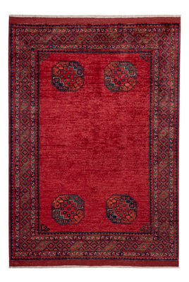 Alfombra afgana - Kunduz - 240 x 173 cm - rojo