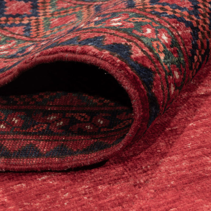 Alfombra afgana - Kunduz - 240 x 173 cm - rojo
