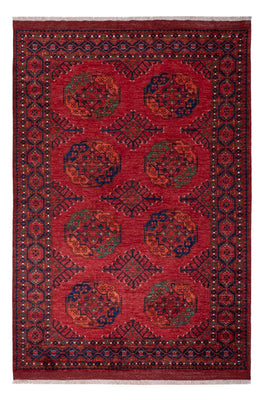 Alfombra afgana - Kunduz - 239 x 165 cm - rojo