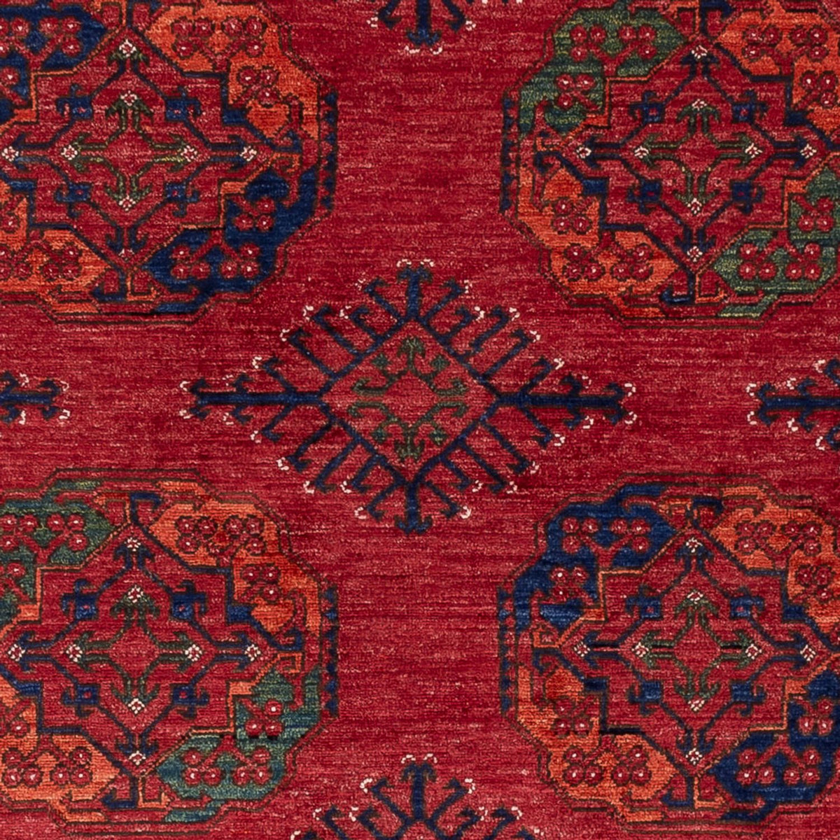 Alfombra afgana - Kunduz - 239 x 165 cm - rojo