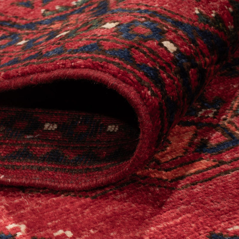 Alfombra afgana - Kunduz - 239 x 165 cm - rojo