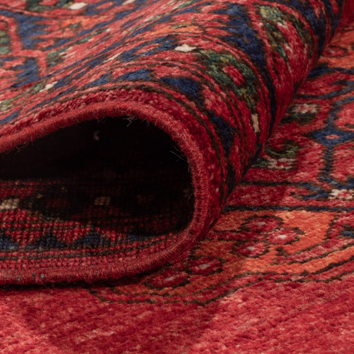 Alfombra afgana - Kunduz - 234 x 176 cm - rojo