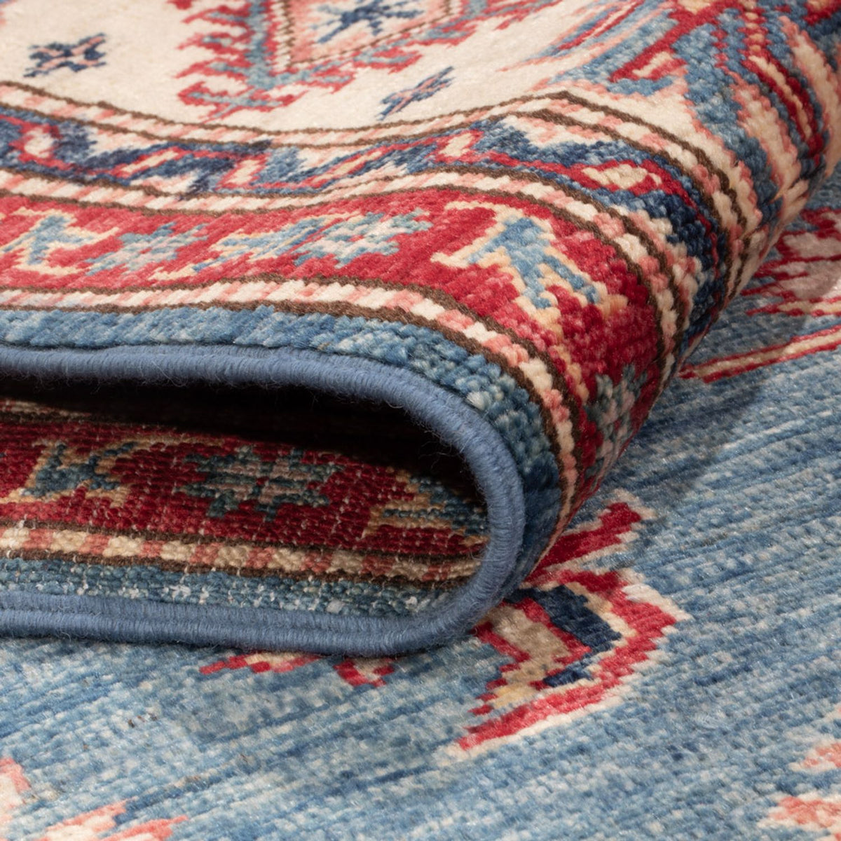 Alfombra Ziegler - Kazak - 256 x 171 cm - azul