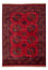 Alfombra afgana - Kunduz - 241 x 176 cm - rojo