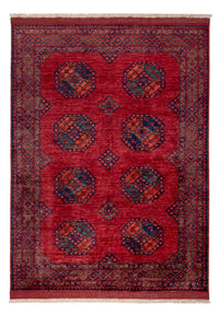 Alfombra afgana - Kunduz - 243 x 177 cm - rojo