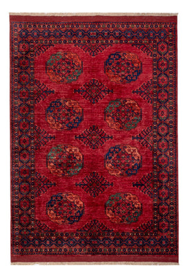 Alfombra afgana - Kunduz - 241 x 174 cm - rojo