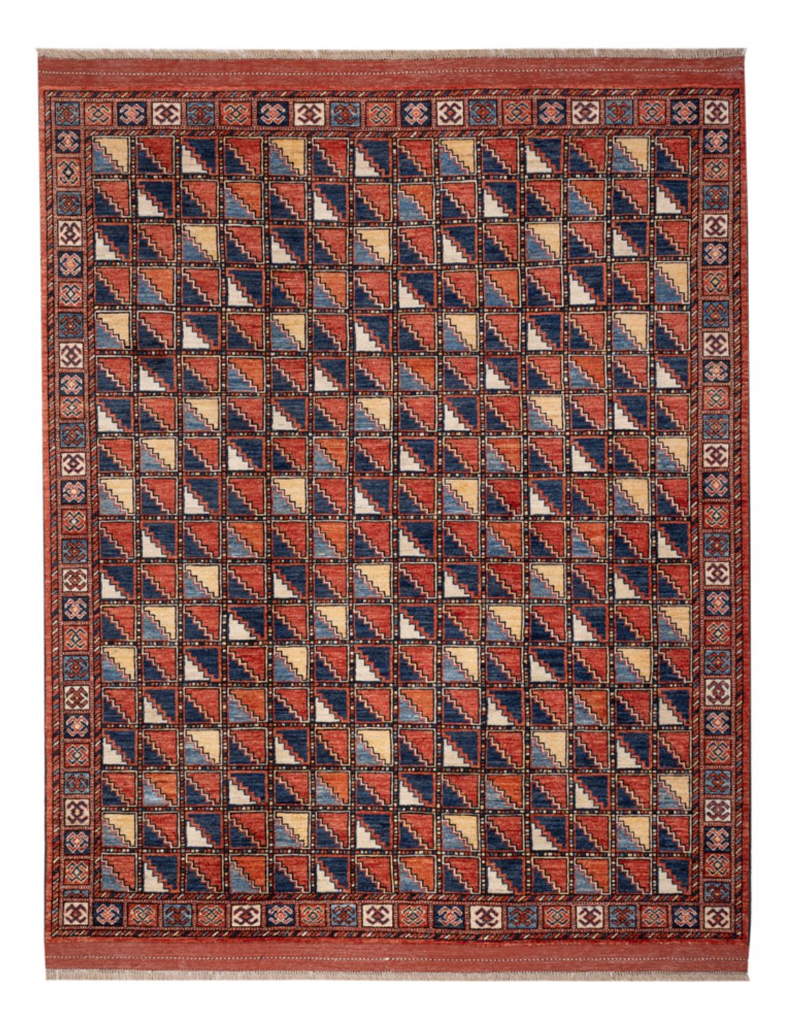 Alfombra afgana - 215 x 176 cm - multicolor