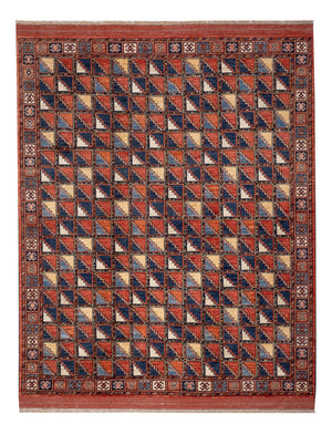 Alfombra afgana - 215 x 176 cm - multicolor