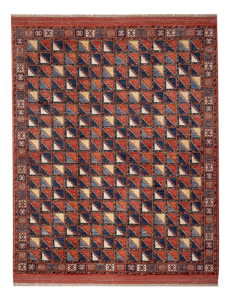 Alfombra afgana - 215 x 176 cm - multicolor