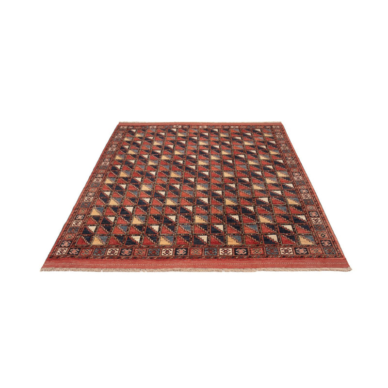 Alfombra afgana - 215 x 176 cm - multicolor