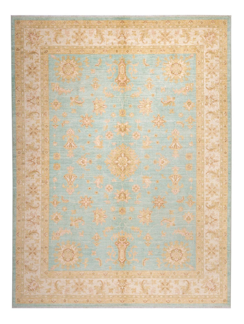 Alfombra Ziegler - 287 x 211 cm - turquesa