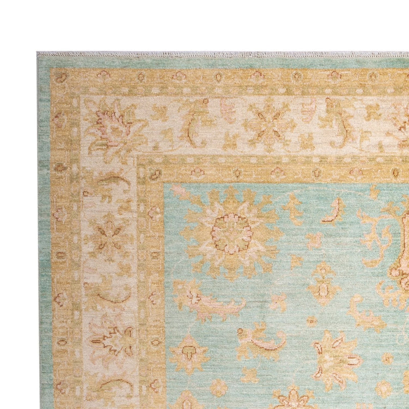 Alfombra Ziegler - 287 x 211 cm - turquesa