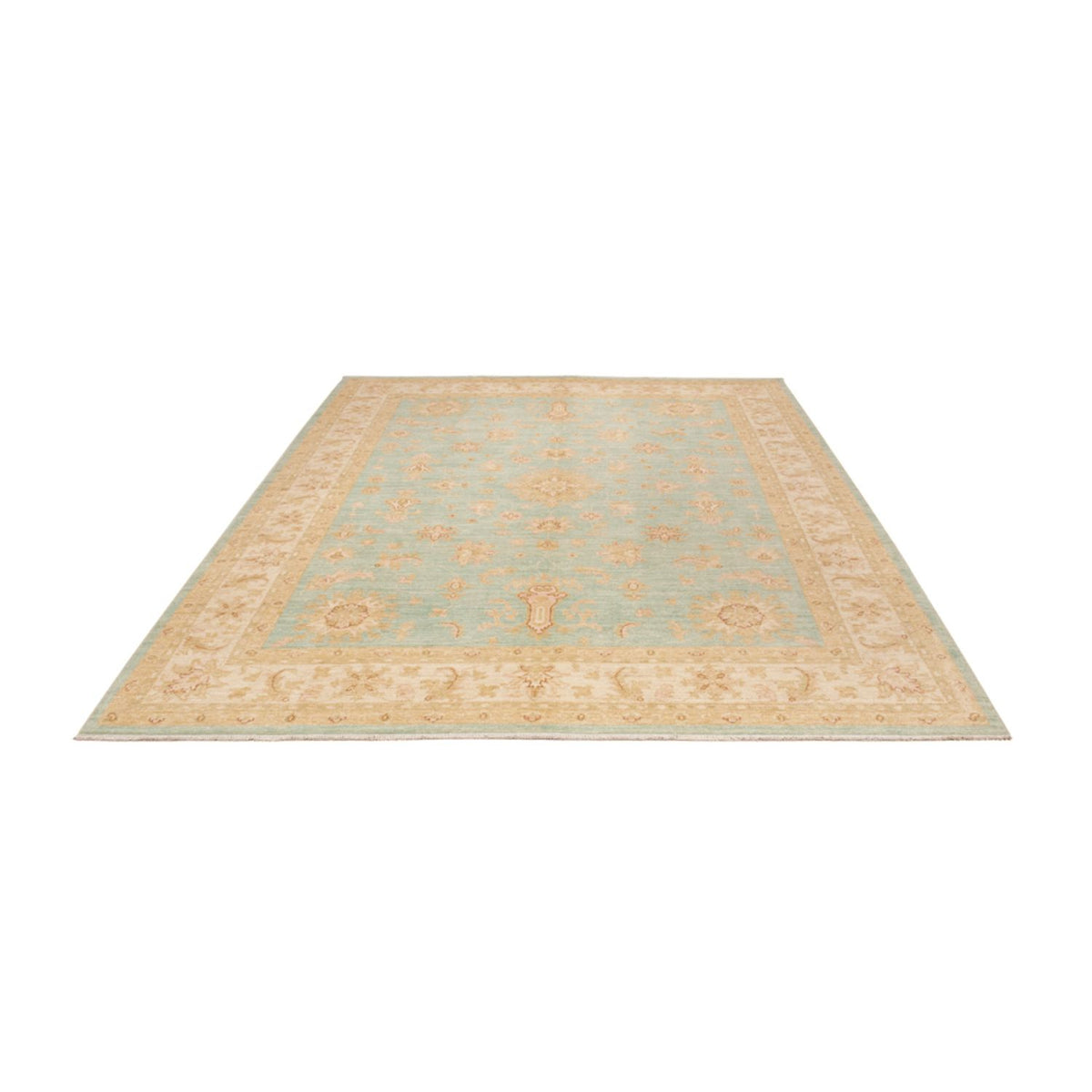 Alfombra Ziegler - 287 x 211 cm - turquesa