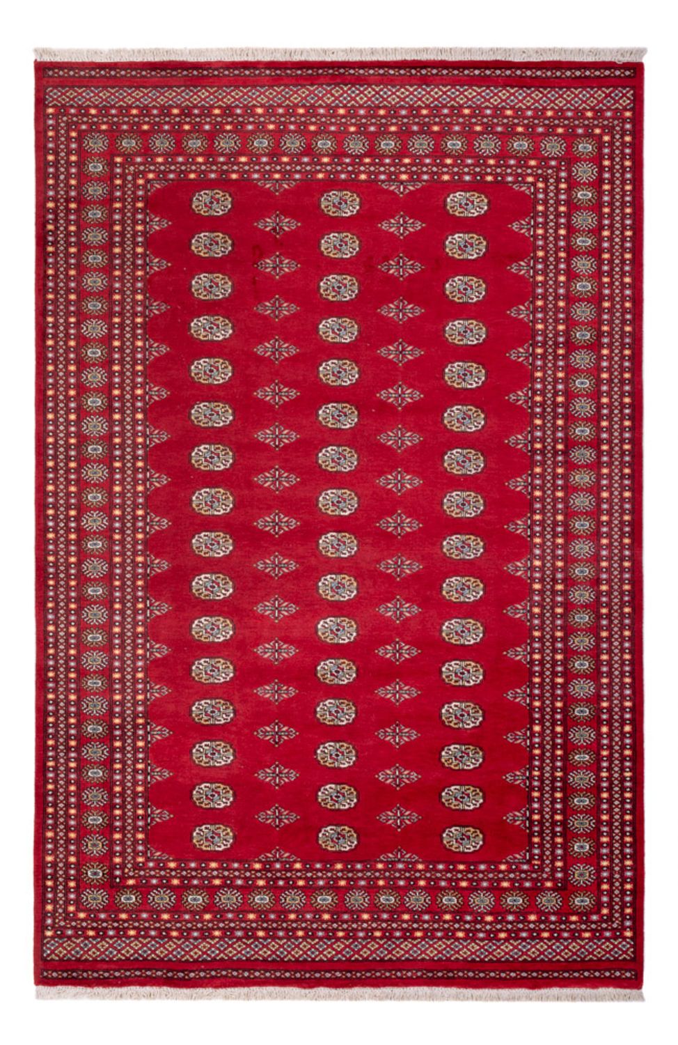 Alfombra afgana - Bukhara - 307 x 201 cm - rojo