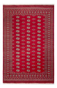 Alfombra afgana - Bukhara - 307 x 201 cm - rojo