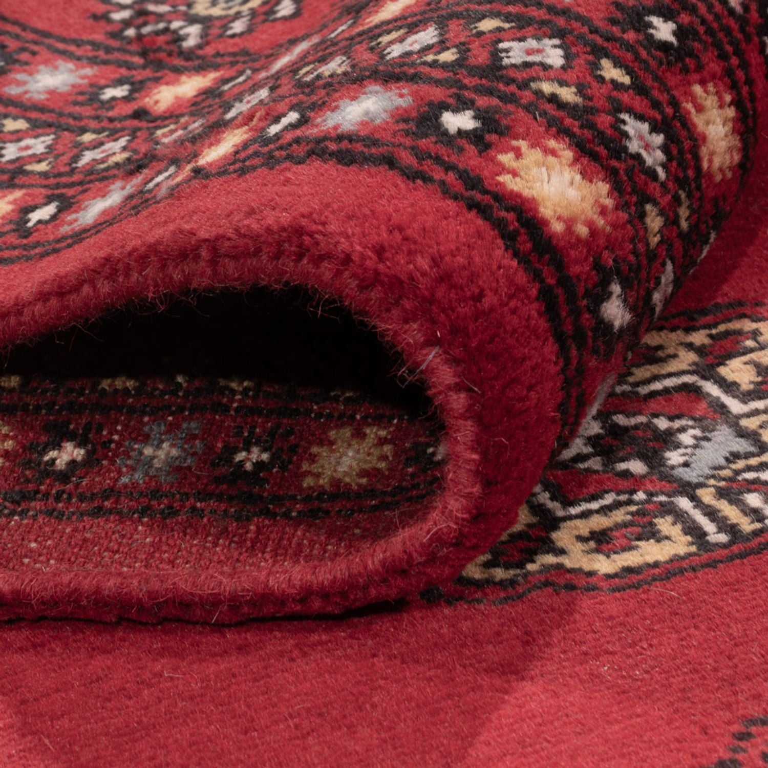 Alfombra afgana - Bukhara - 300 x 201 cm - rojo