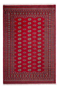Alfombra afgana - Bukhara - 302 x 200 cm - rojo