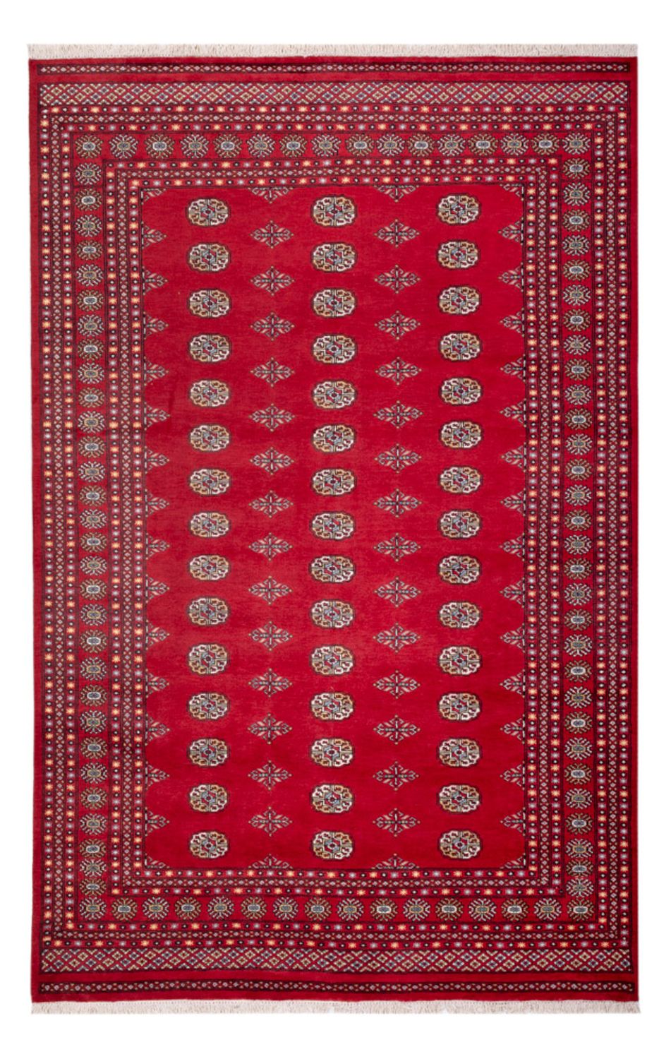 Alfombra afgana - Bukhara - 316 x 203 cm - rojo