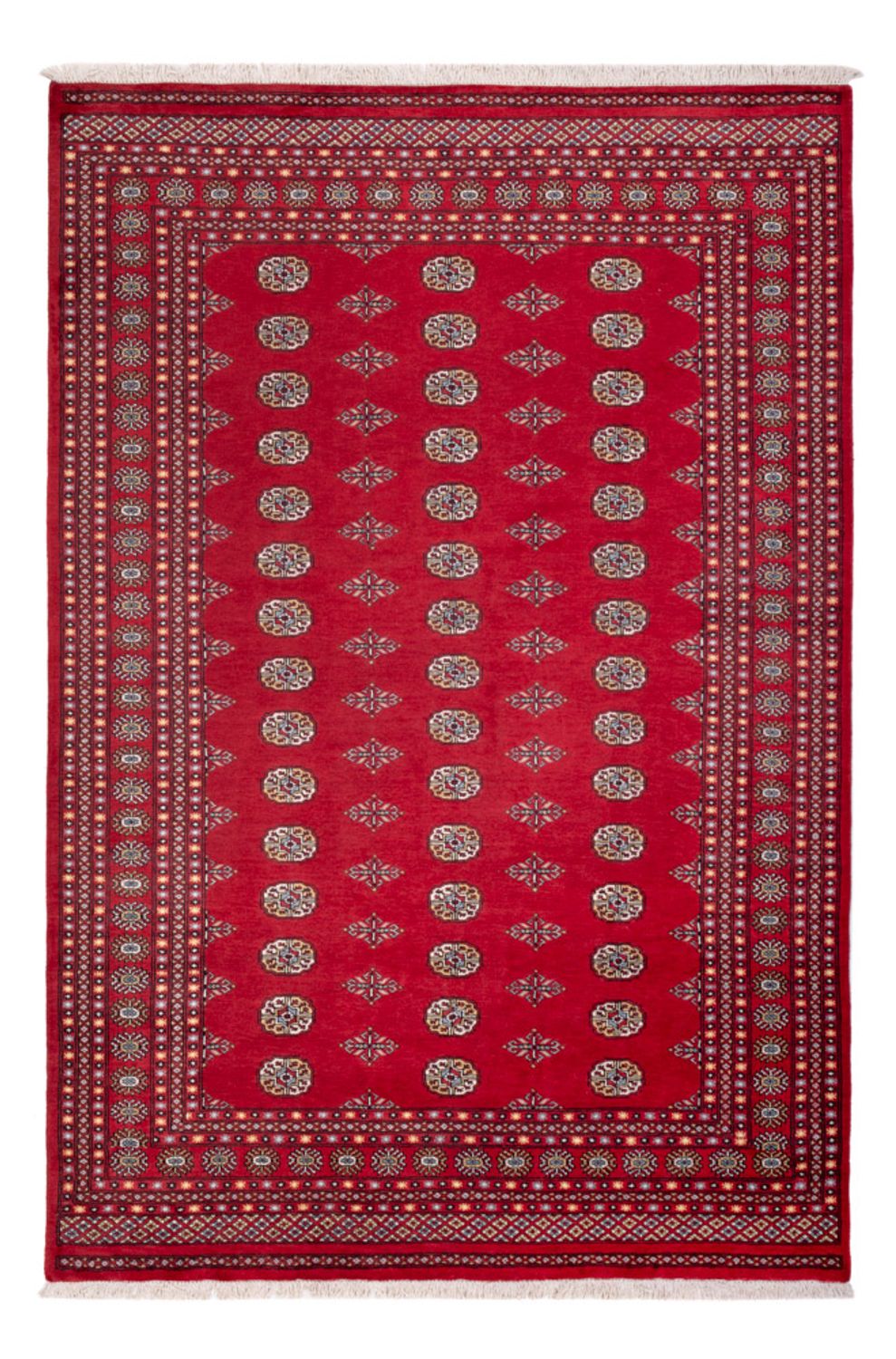 Alfombra afgana - Bukhara - 304 x 206 cm - rojo