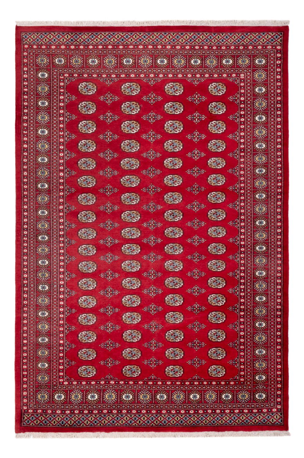 Alfombra afgana - Bukhara - 313 x 207 cm - rojo