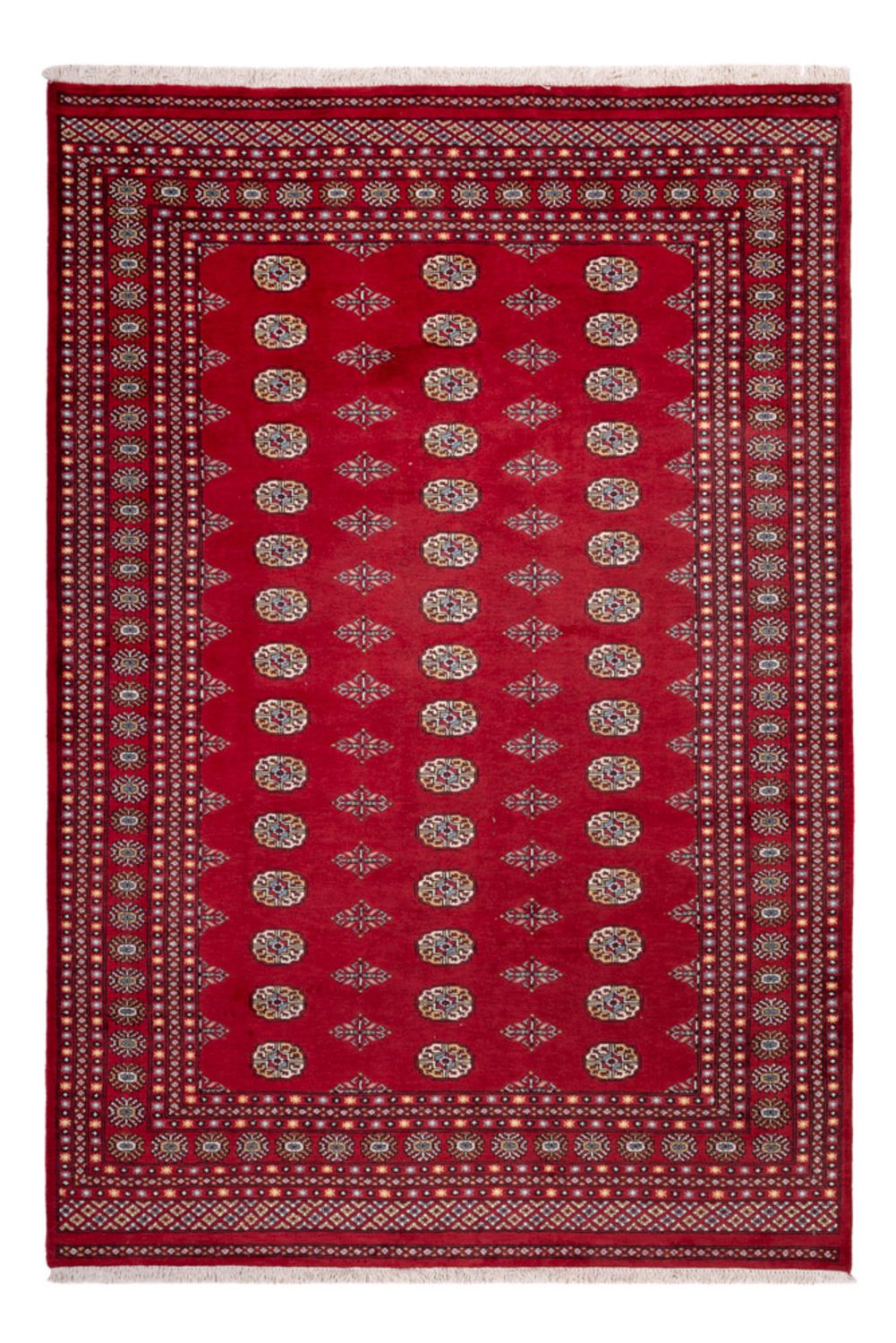 Alfombra afgana - Bukhara - 308 x 207 cm - rojo