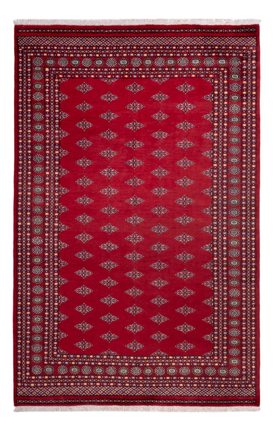 Alfombra afgana - Bukhara - 317 x 204 cm - rojo