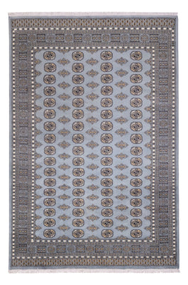 Alfombra afgana - Bukhara - 300 x 204 cm - gris claro