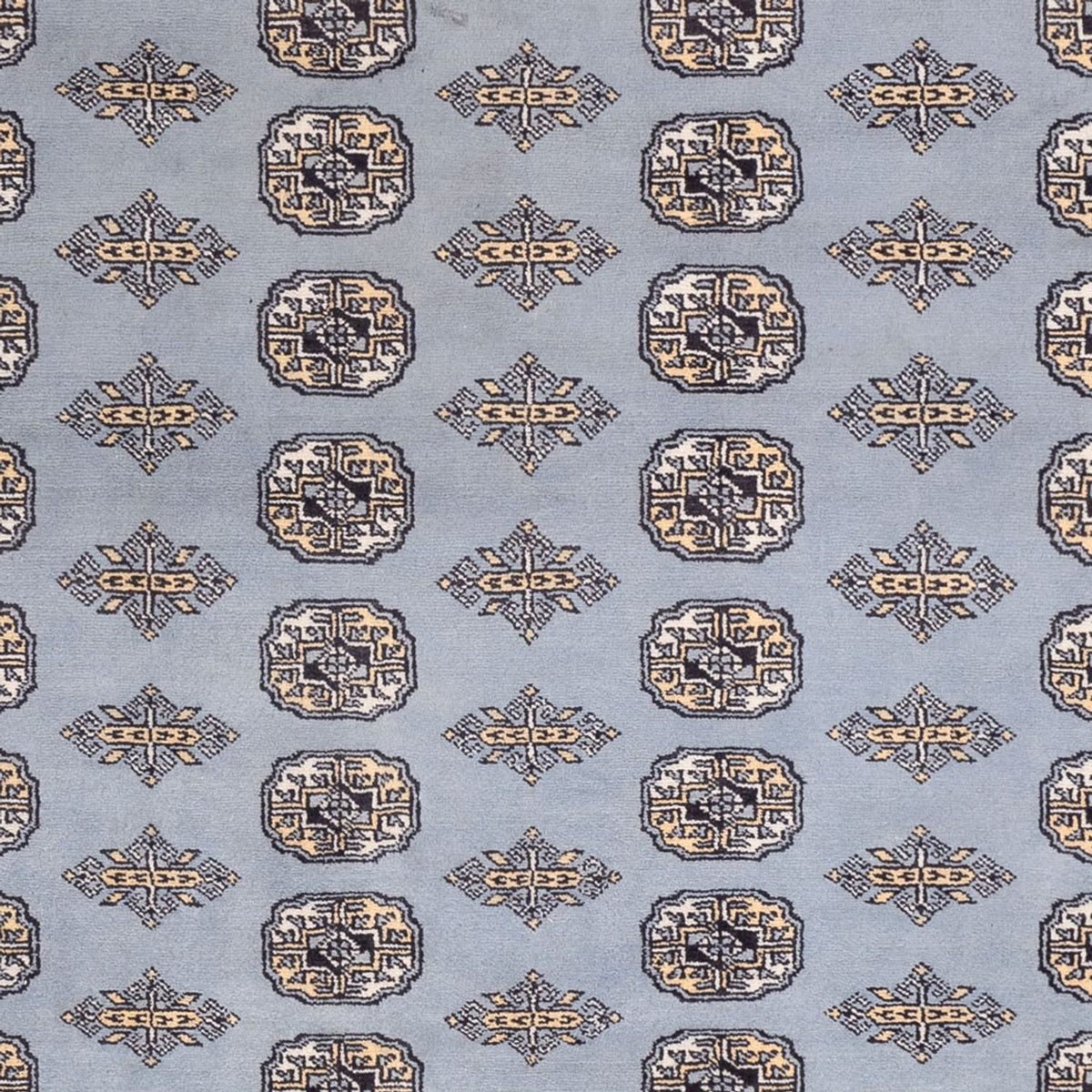 Alfombra afgana - Bukhara - 300 x 204 cm - gris claro