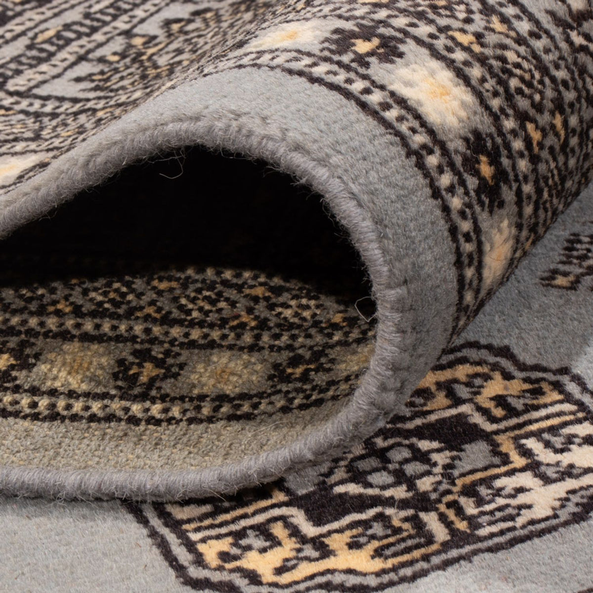 Alfombra afgana - Bukhara - 300 x 204 cm - gris claro