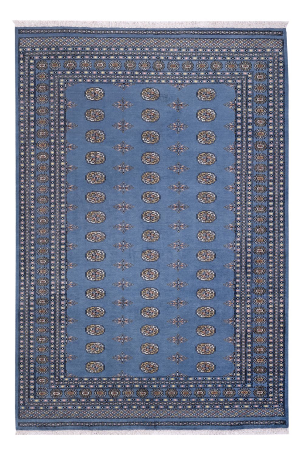 Alfombra afgana - Bukhara - 308 x 206 cm - azul