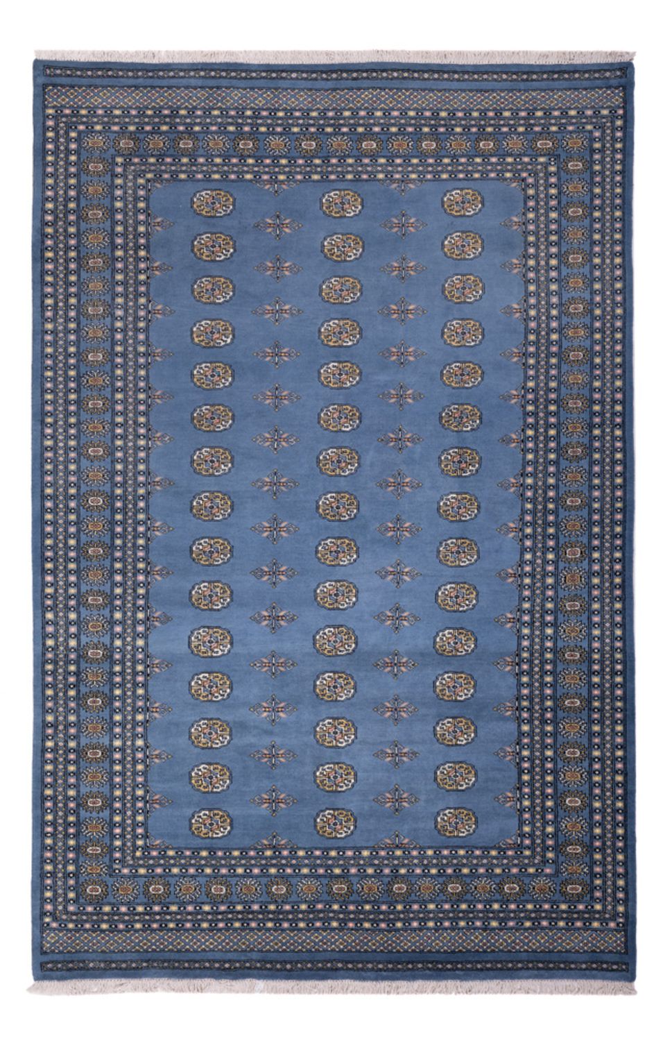 Alfombra afgana - Bukhara - 315 x 207 cm - azul