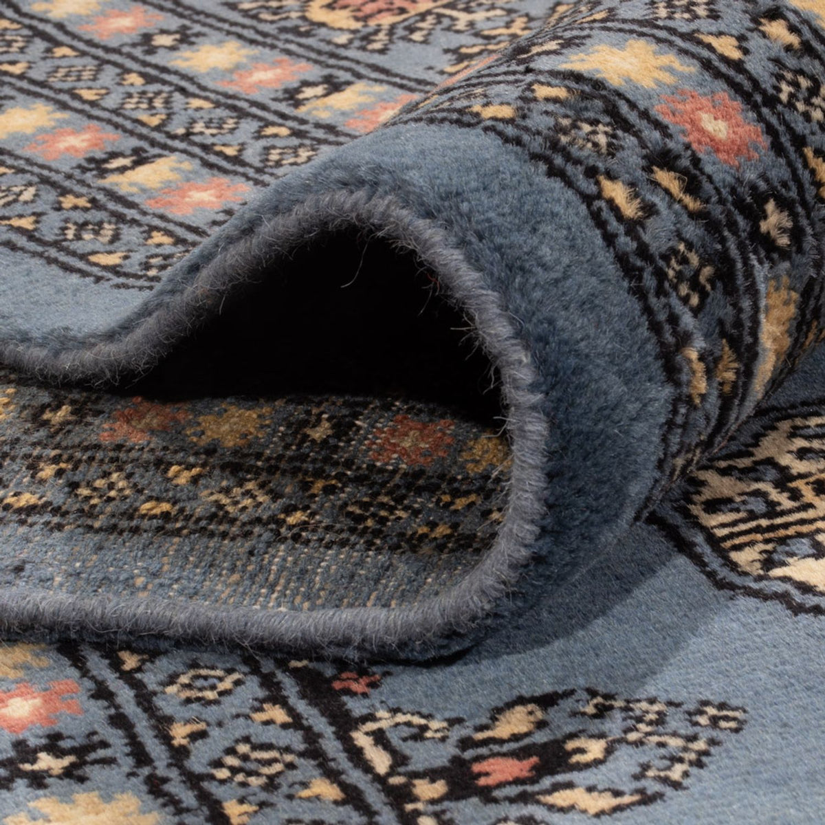 Alfombra afgana - Bukhara - 307 x 250 cm - azul