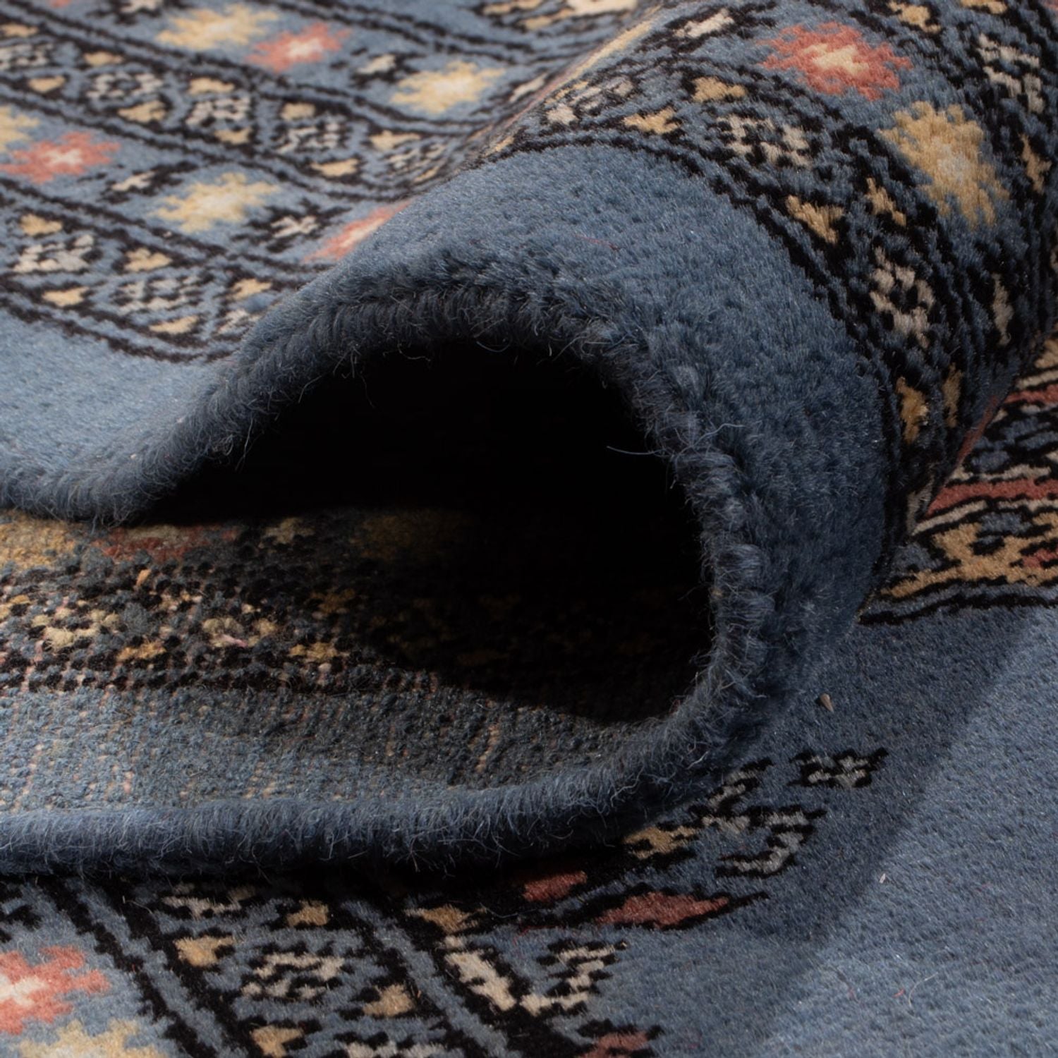 Alfombra afgana - Bukhara - 297 x 250 cm - azul