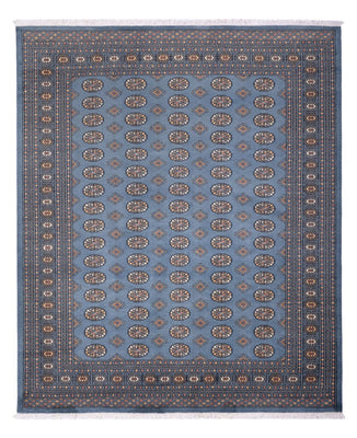 Alfombra afgana - Bukhara - 305 x 249 cm - azul claro