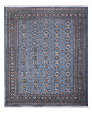 Alfombra afgana - Bukhara - 305 x 249 cm - azul claro
