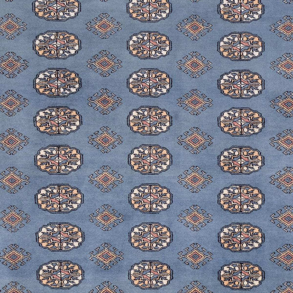 Alfombra afgana - Bukhara - 305 x 249 cm - azul claro