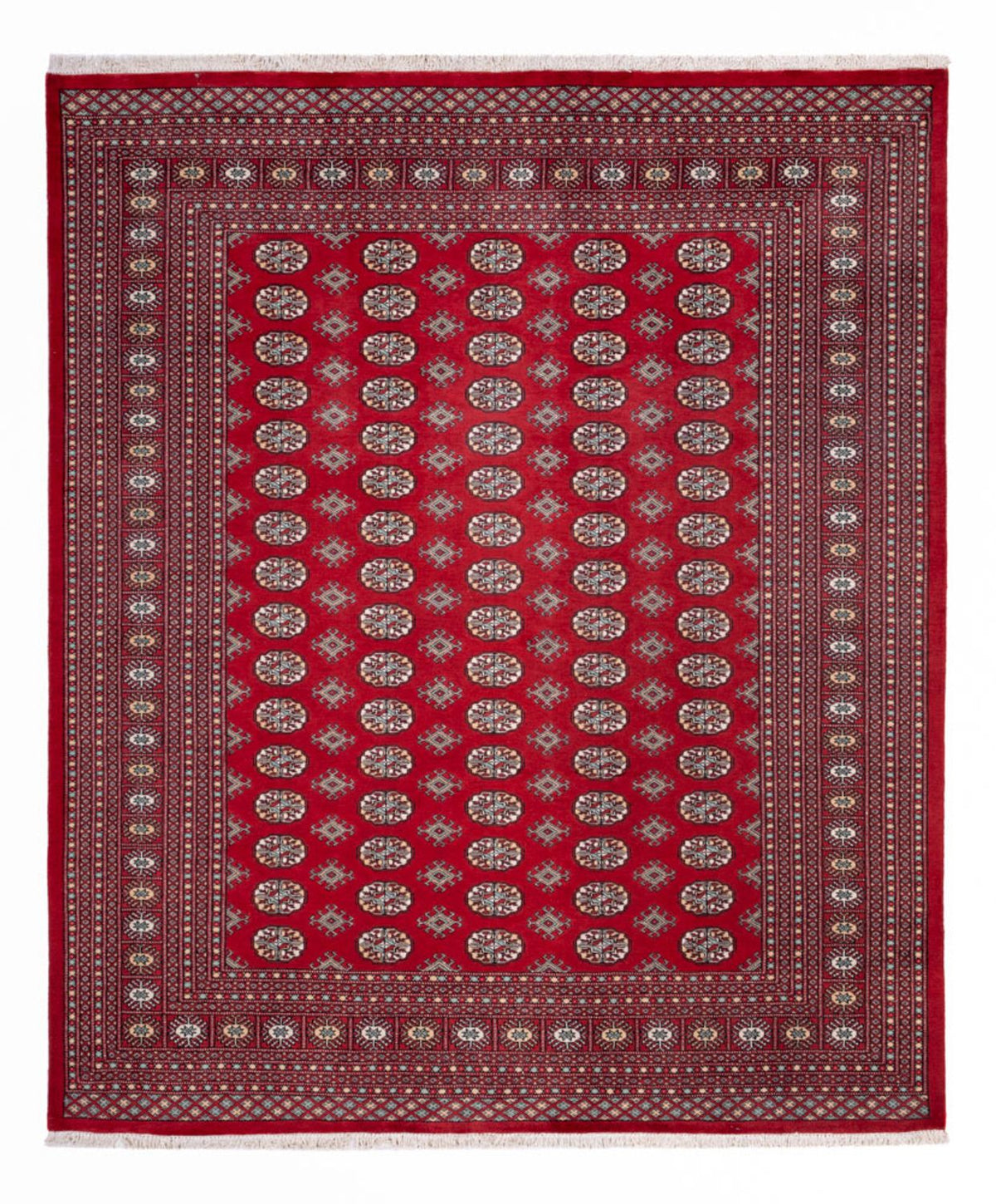 Alfombra afgana - Bukhara - 296 x 250 cm - rojo