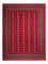 Alfombra afgana - Bukhara - 318 x 247 cm - rojo