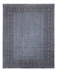 Alfombra afgana - Bukhara - 309 x 248 cm - azul marino
