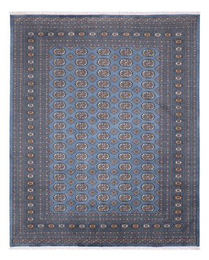 Alfombra afgana - Bukhara - 309 x 248 cm - azul marino