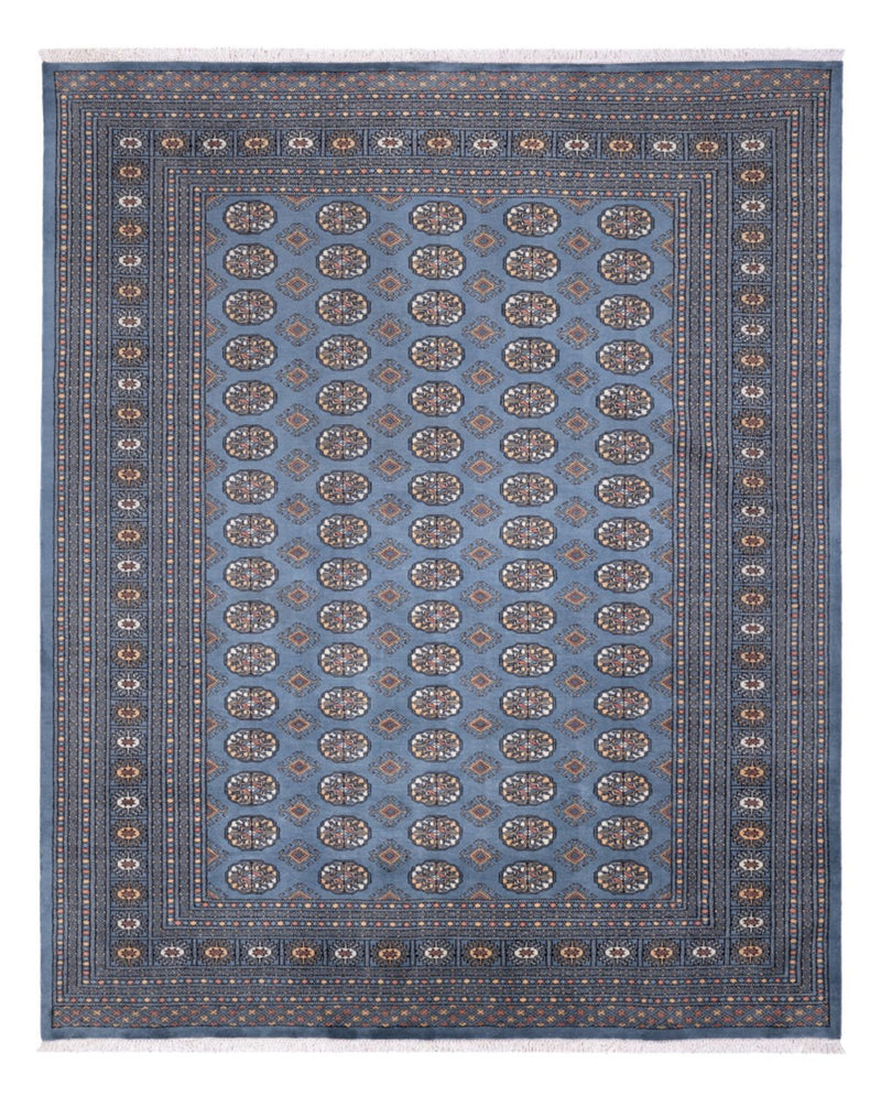 Alfombra afgana - Bukhara - 309 x 248 cm - azul marino