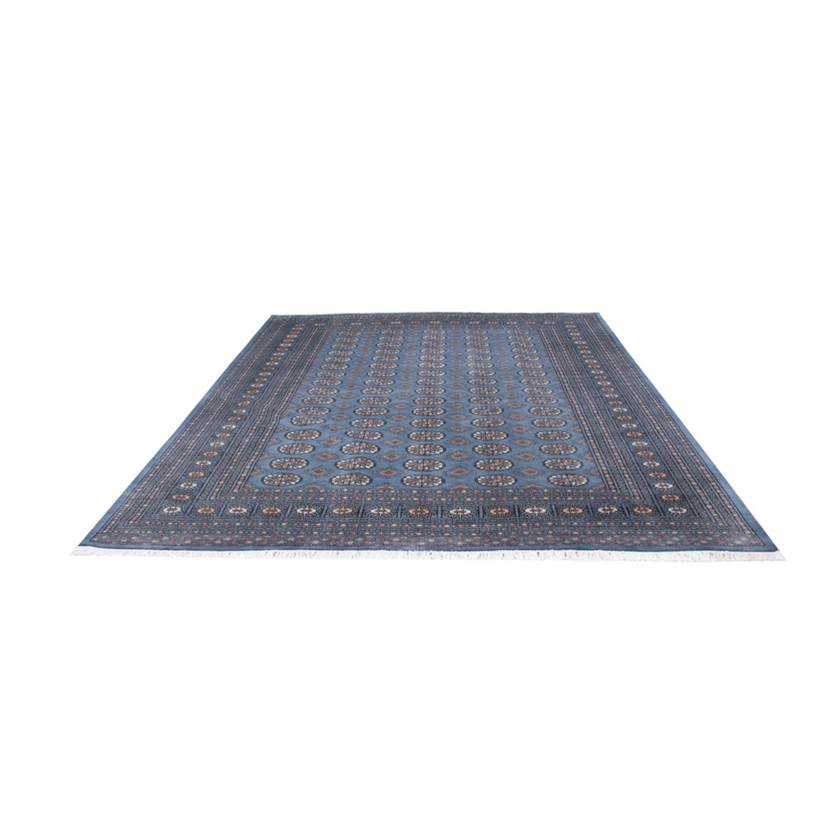 Alfombra afgana - Bukhara - 309 x 248 cm - azul marino