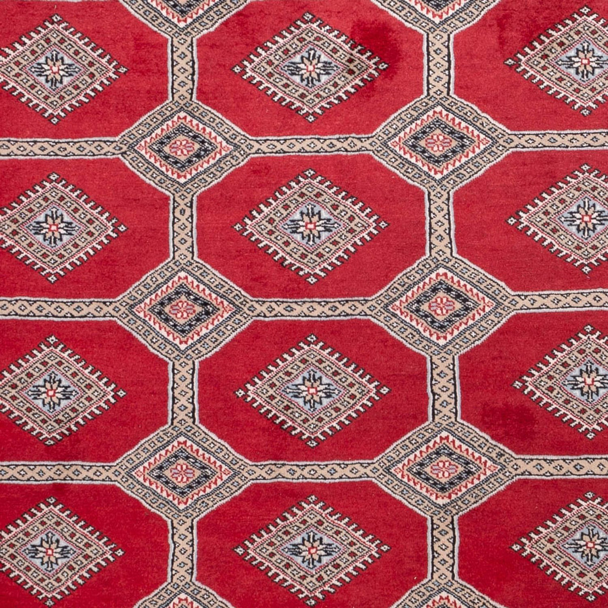 Alfombra afgana - Bukhara - 287 x 220 cm - rojo