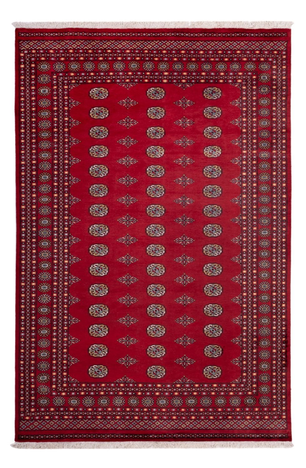 Alfombra afgana - Bukhara - 302 x 202 cm - rojo