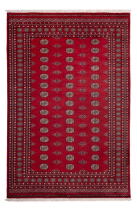 Alfombra afgana - Bukhara - 302 x 202 cm - rojo