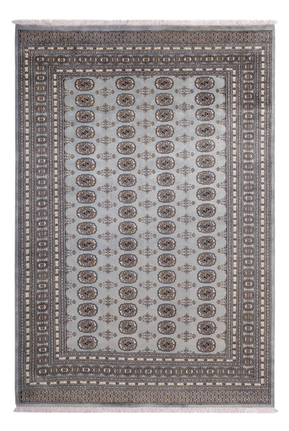Alfombra afgana - Bukhara - 310 x 207 cm - azul cielo